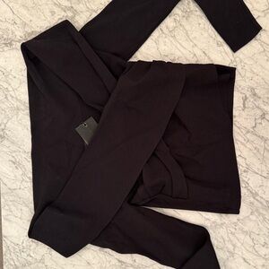 Kendall & Kylie Black Wrap Top